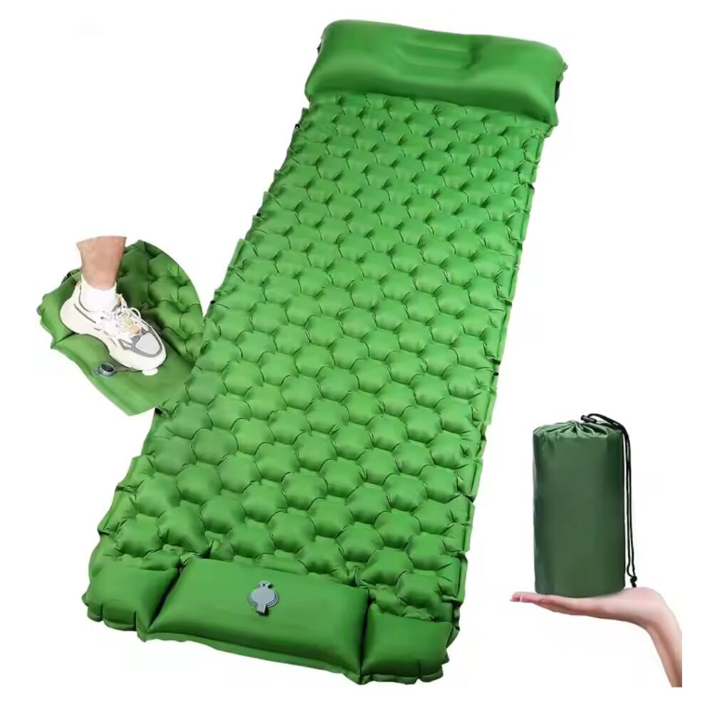 Inuitz - Matelas Individuel Inuitz Avec Valve D'Inflation Intégrée, Nylon 40d Et Tpu - Matelas Autogonflant - Vert - 190 Cm - Decathlon