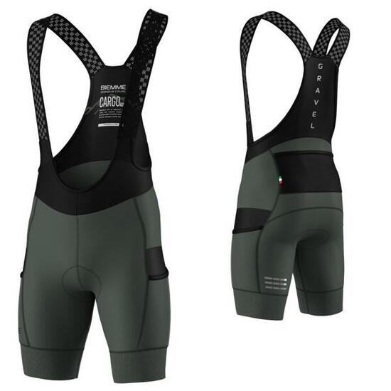 Spodenki rowerowe męskie Biemme Cargo Adventure 25 na szelkach