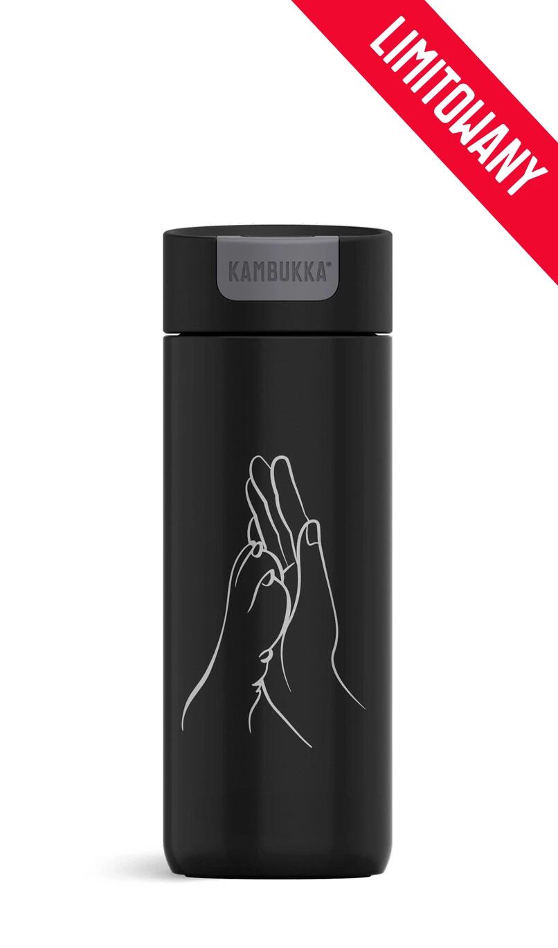 Kambukka Olympus 500ml Thermobecher Edelstahl auslaufsicher FriendsForever Black 5/5