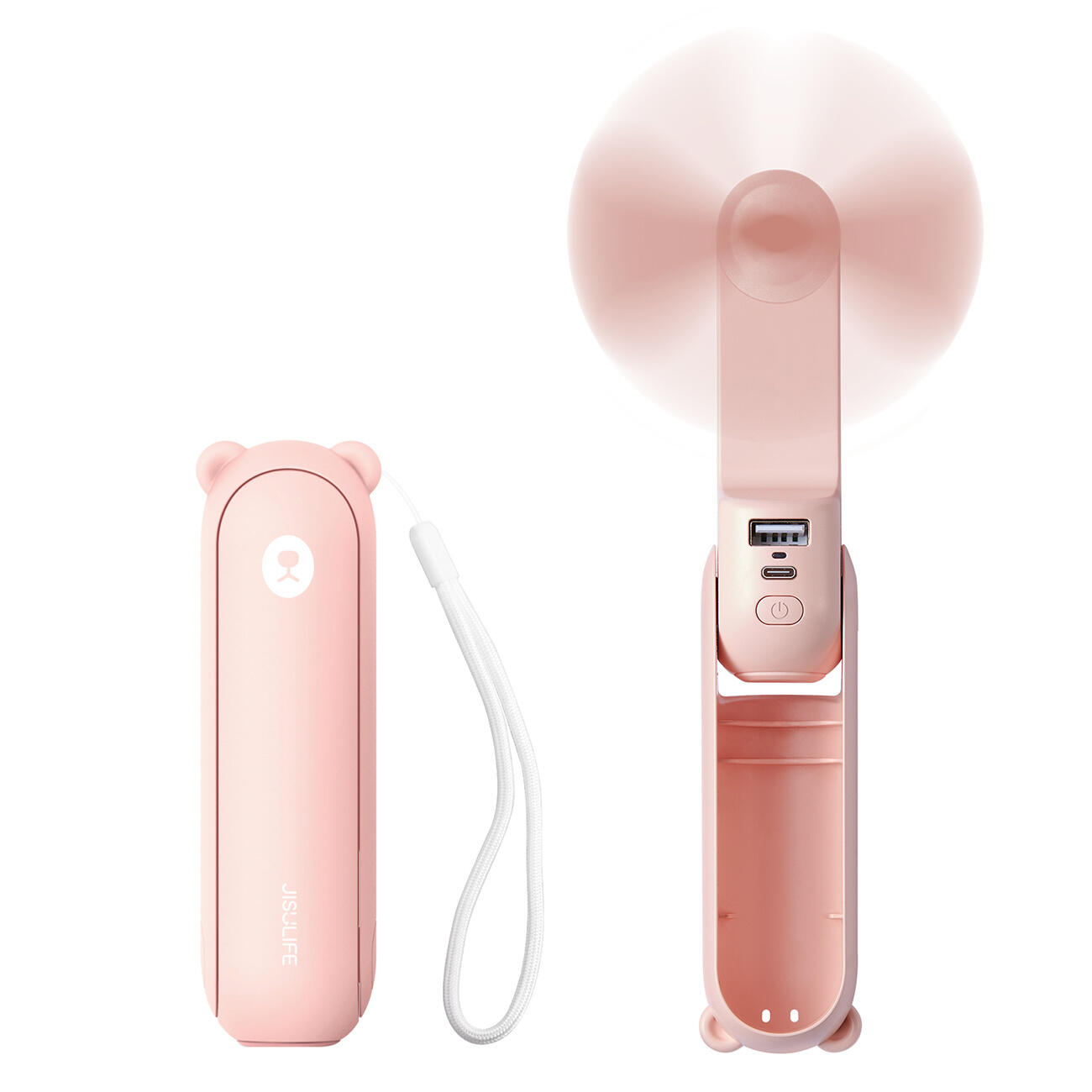 JISULIFE Mini ventilatore Jisulife Fan Life8 con powerbank USB 2000mAh torcia