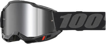 100% ACCURI 2 Goggle Black - Mirror Silver Lens