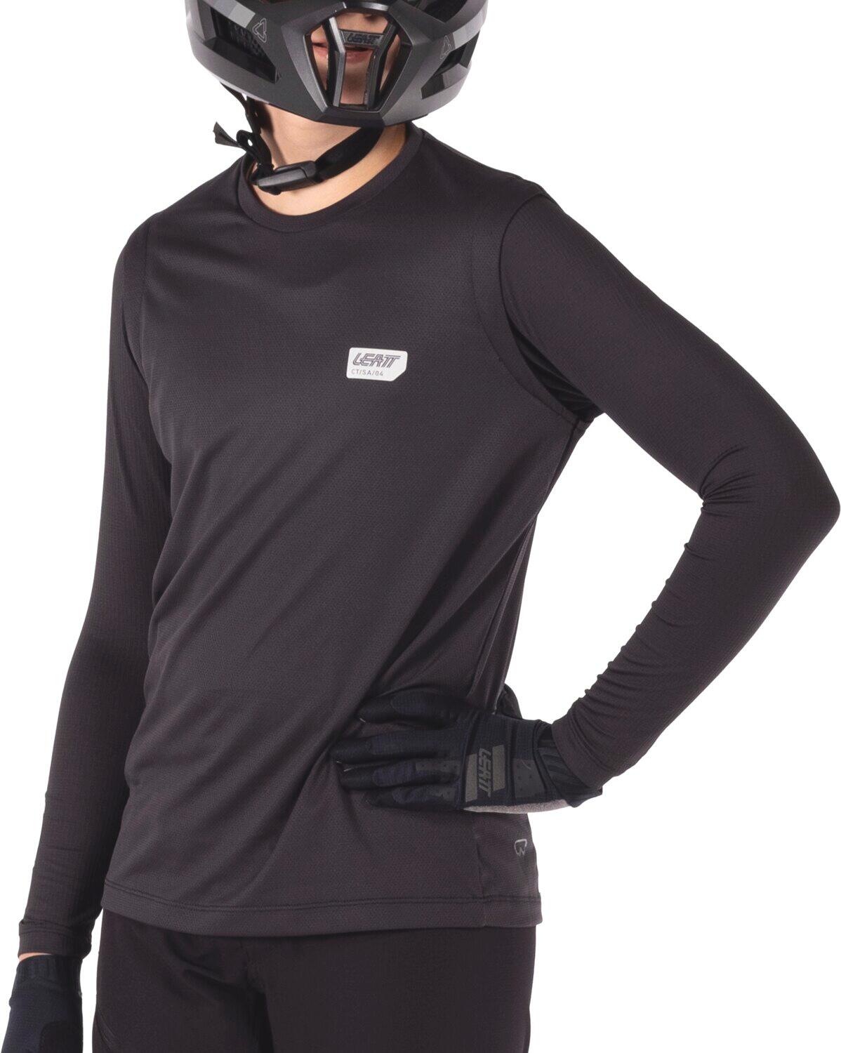Combinaison MTB 1.0 confortable et respirante en noir pour enfants 4/7