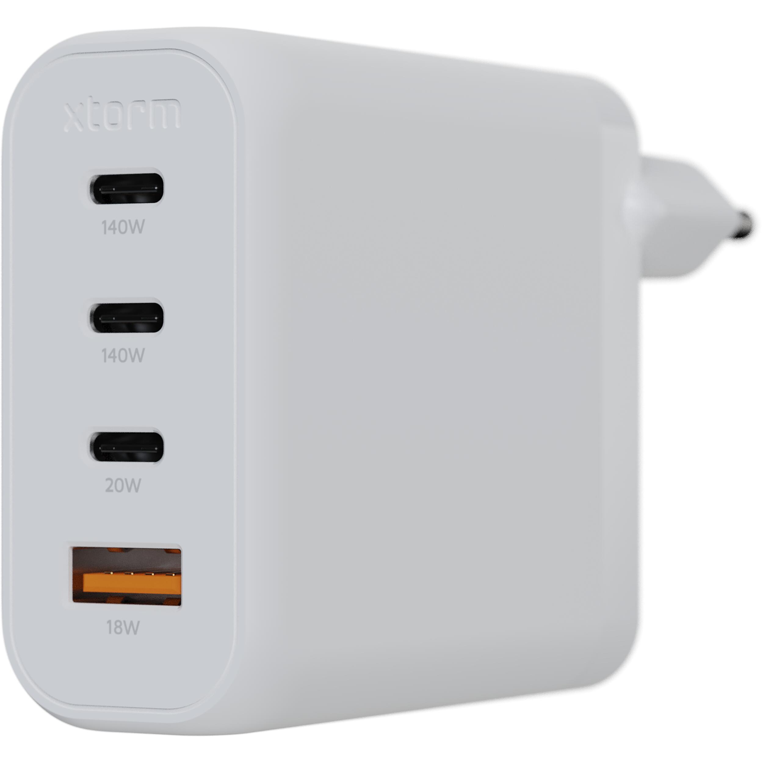 Xtorm 140W GaN2 Ultra Chargeur Mural - 3 x USB-C et 1 x USB-A 3/7