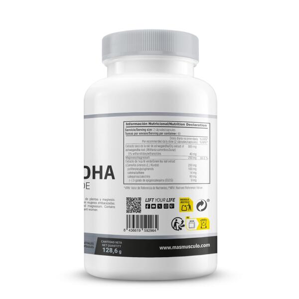 Ashwagandha KSM-666® con Albion® Magnesio e Tè Verde - 120 Capsule Vegetariane 3/5