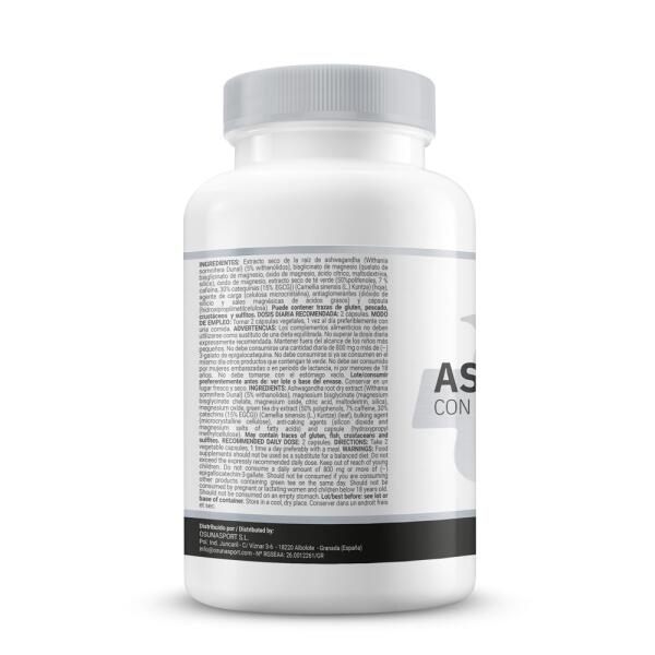 Ashwagandha KSM-66® z magnezem Albion® i zieloną herbatą – 120 kapsułek roślinny