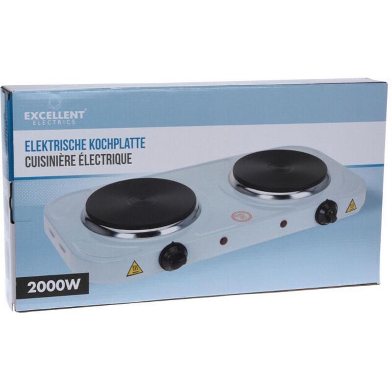 Płyta elektryczna kempingowa 1000W 230V 2 palniki