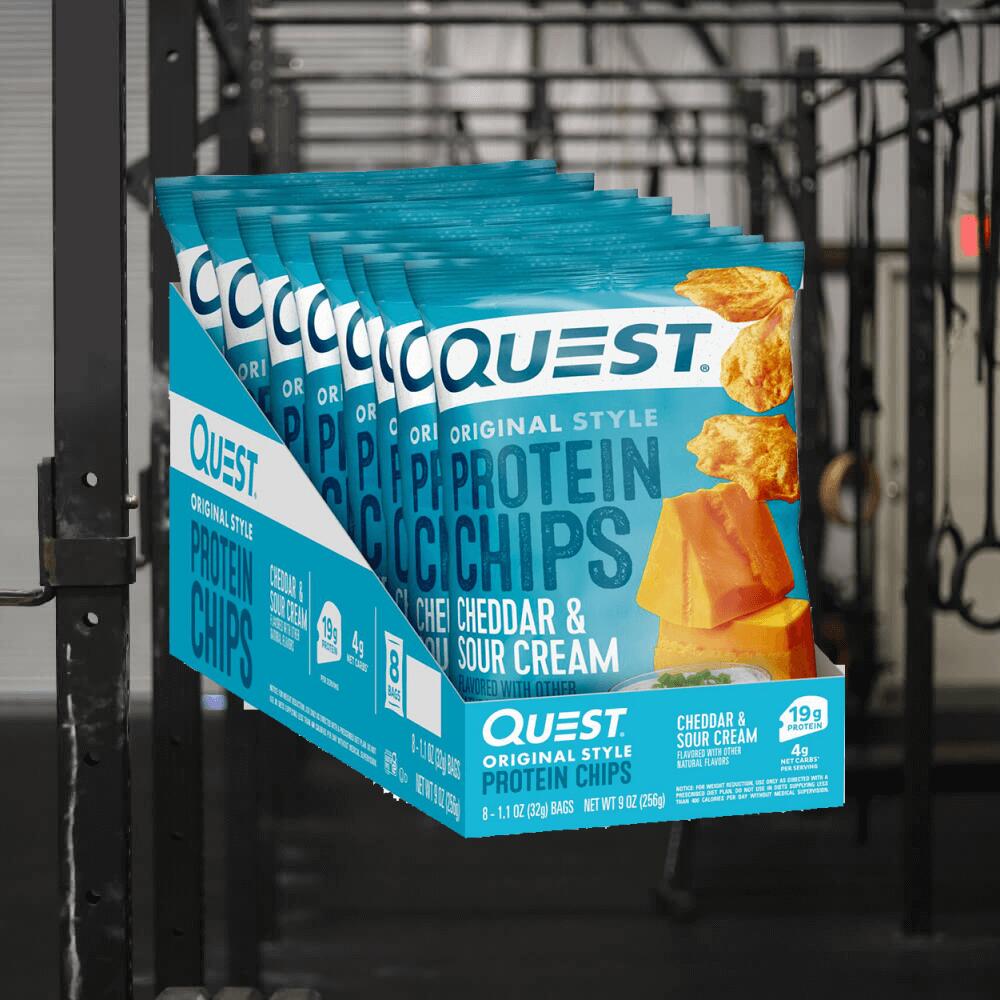 Quest Nutrition Chip proteici (8x32 g) Cheddar e panna acida 2/3
