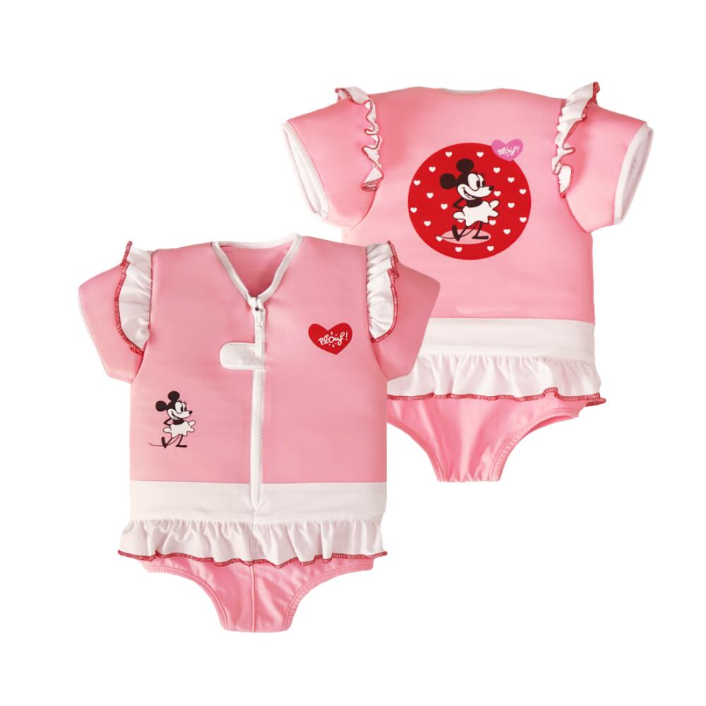 Plouf - Maillot De Bain Flottant Fille  : Madame - Gilet De Natation - Rose - Decathlon