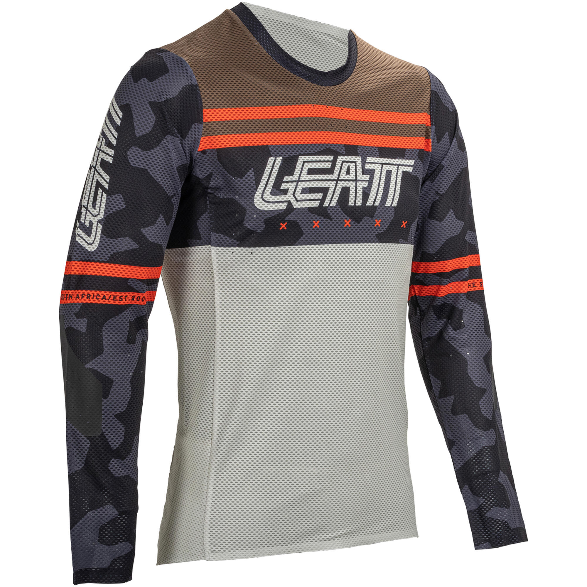 Maillot VTT Gravity stretch et confortable Blanc Homme LEATT