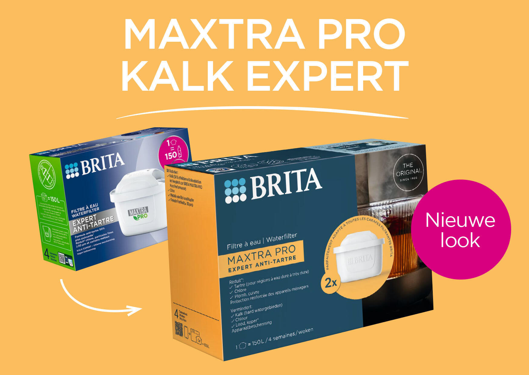 BRITA MAXTRA PRO KALK EXPERT waterfilterpatronen 4-pack Single Unit 2/7