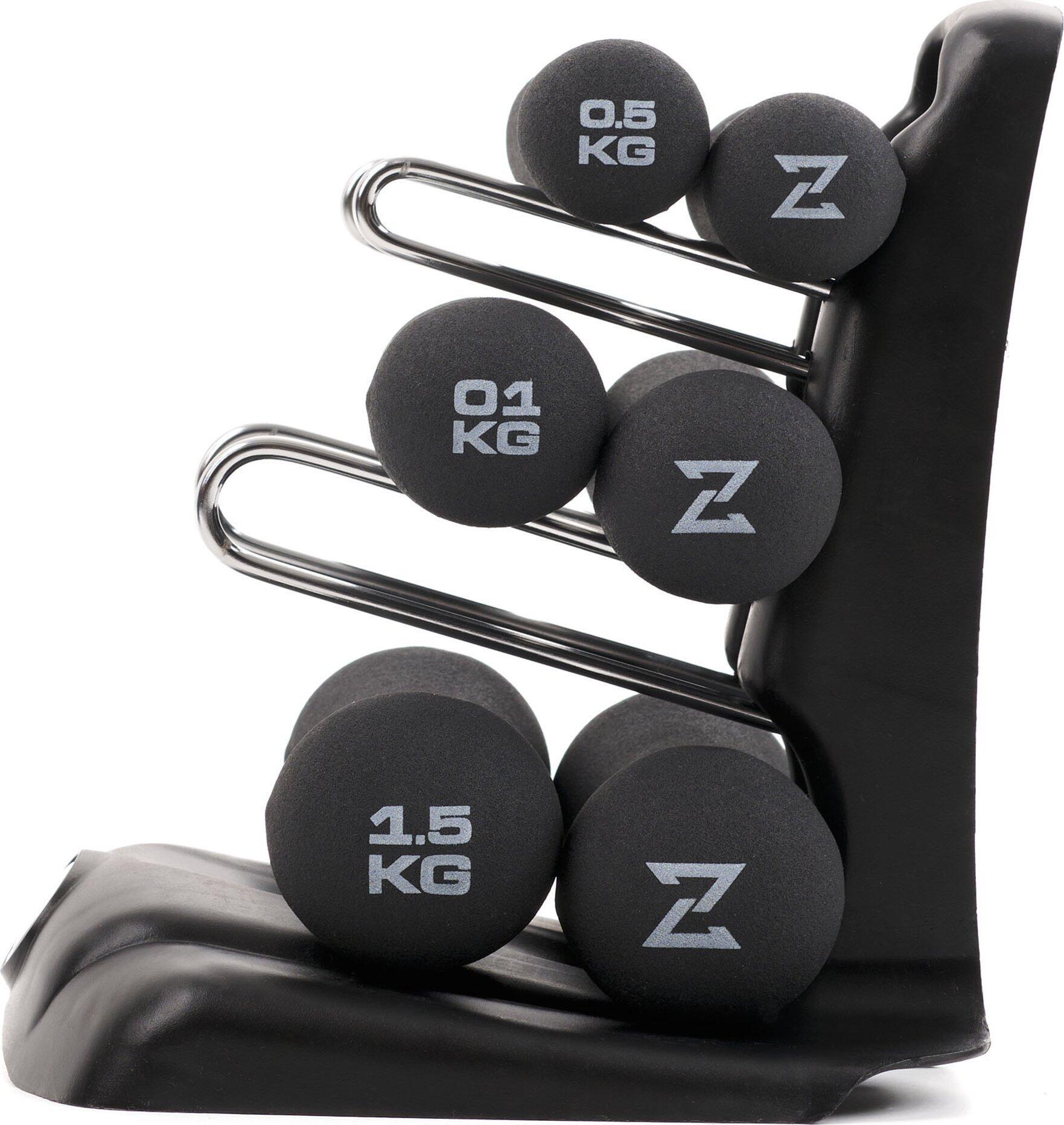 Set di manubri Zipro neopren 6 kg con supporto 2/6