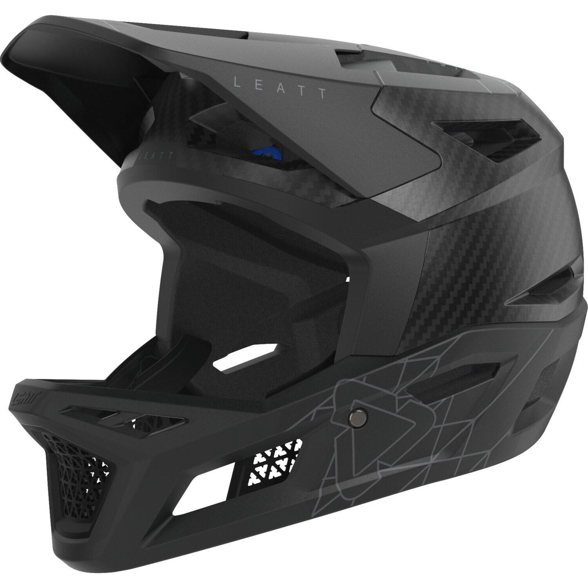 Leatt - Casque Mtb Gravity 6.0 Avec Coque En Carbone Et Certifié Dh Noir Unisexe - Casque - Gris|noir - 57-58 Cm - Decathlon