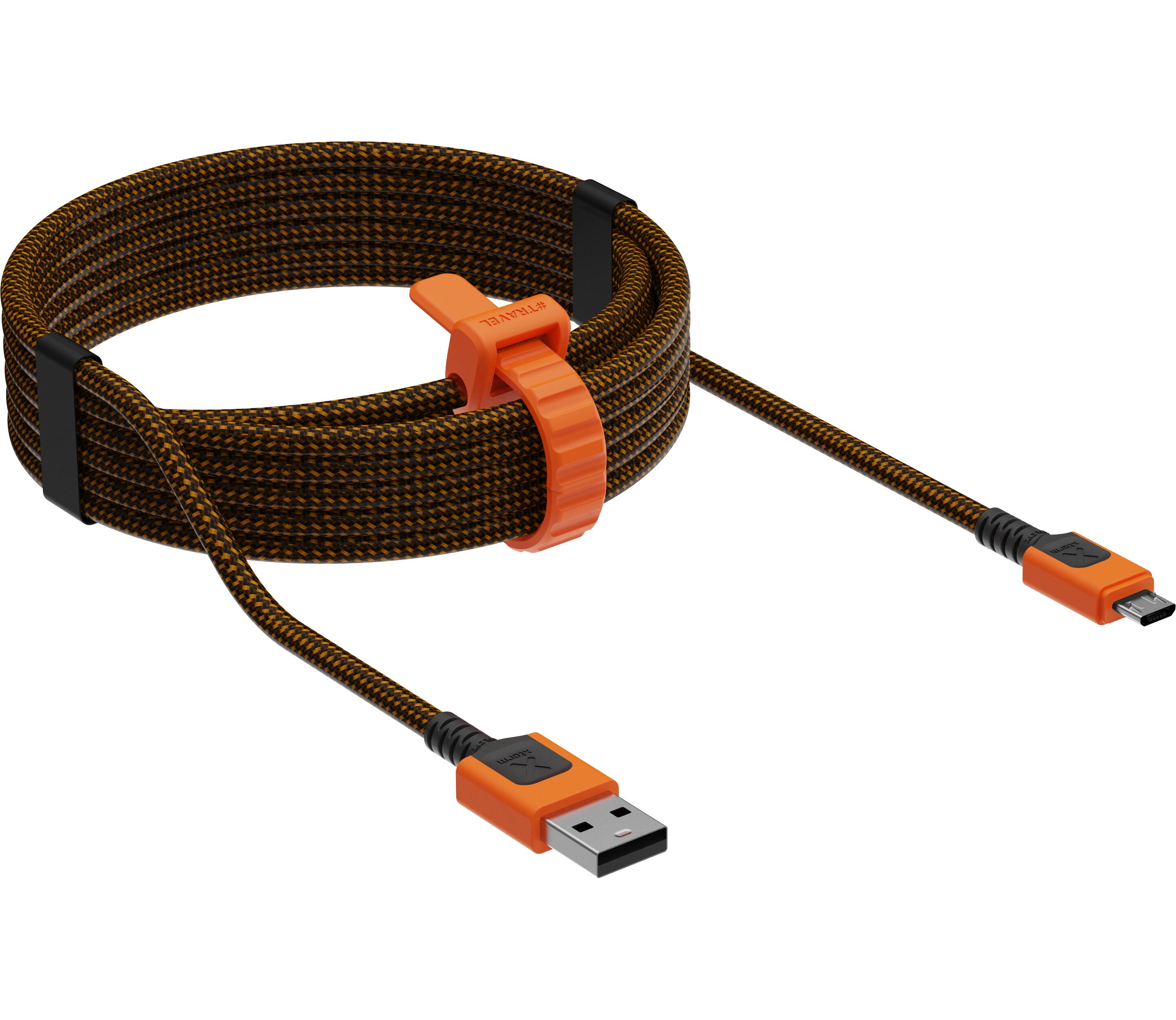 Xtorm Xtreme USB vers Micro USB Cable - 1,5 Metre - Noir/Orange 3/6
