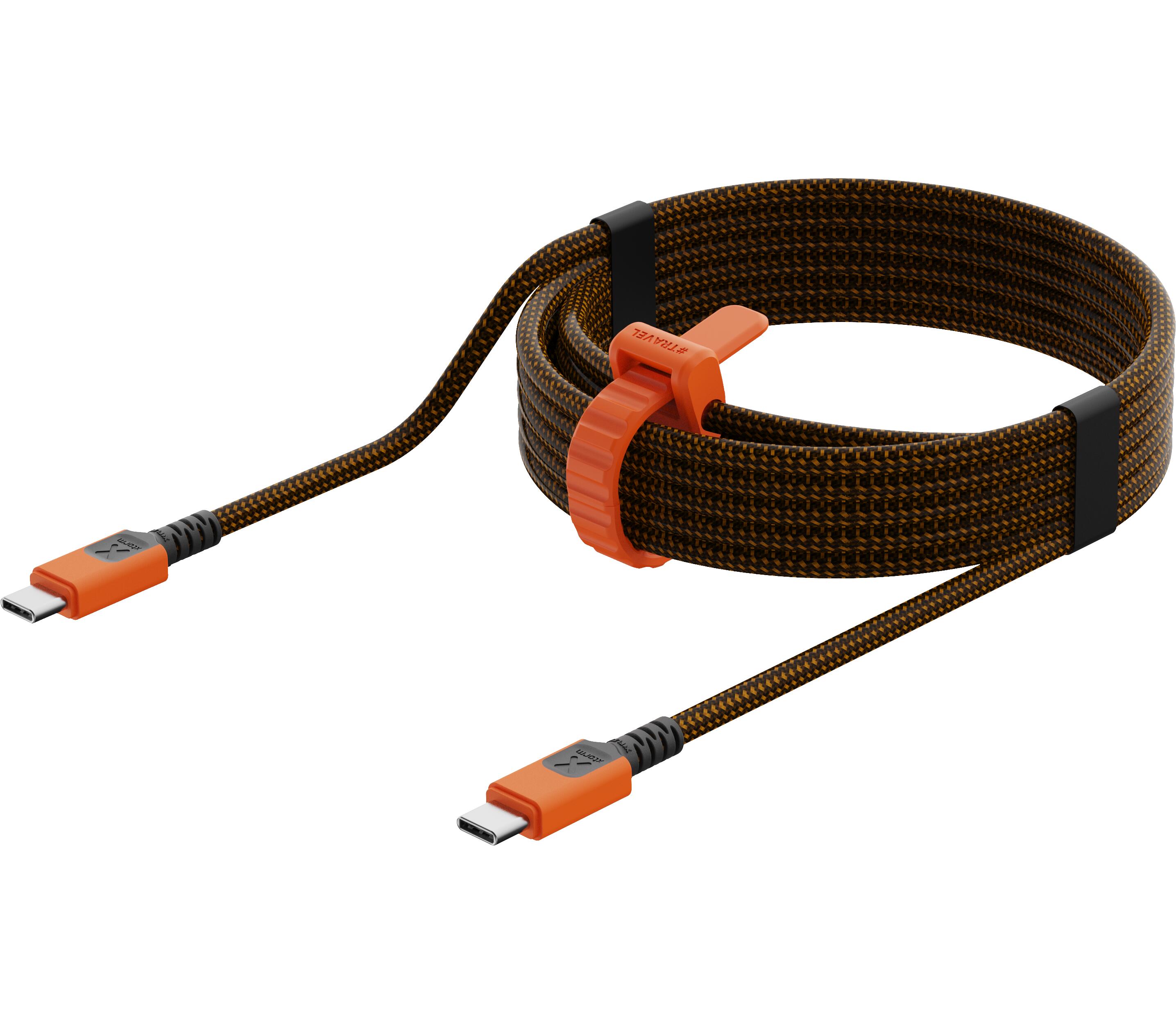 Xtorm Xtreme USB-C auf USB-C PD Ultra 240W Kabel - 1,5 Meter - Schwarz/Orange 4/7
