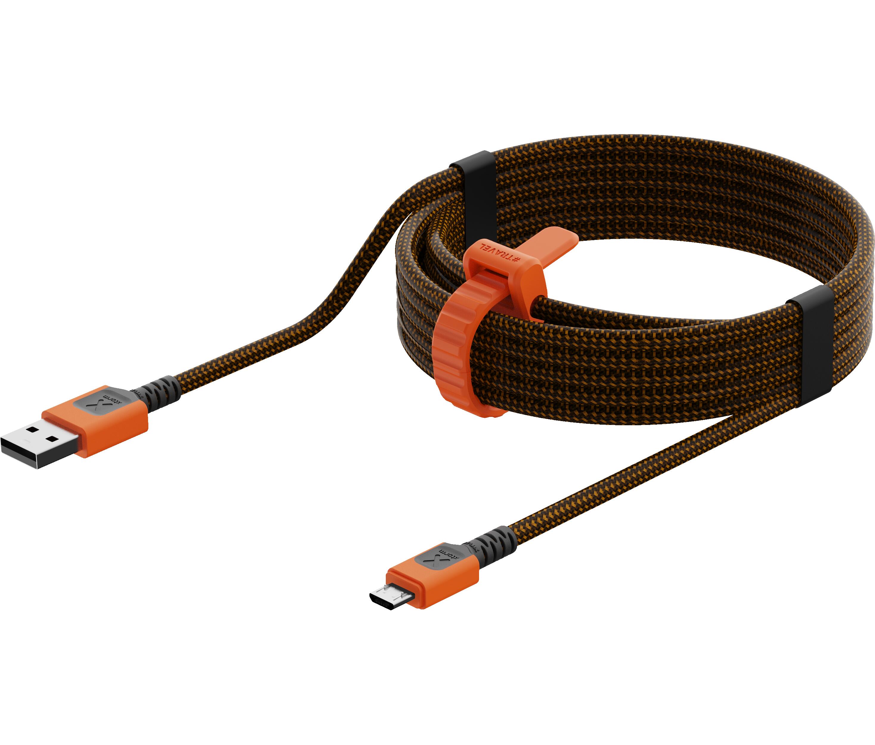 Xtorm Xtreme USB vers Micro USB Cable - 1,5 Metre - Noir/Orange 4/6