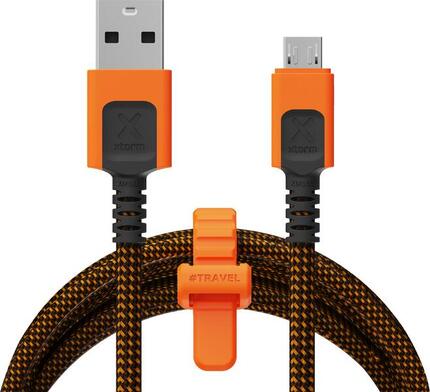 Xtorm Xtreme USB auf Micro USB Kabel - 1,5 Meter - Schwarz/Orange
