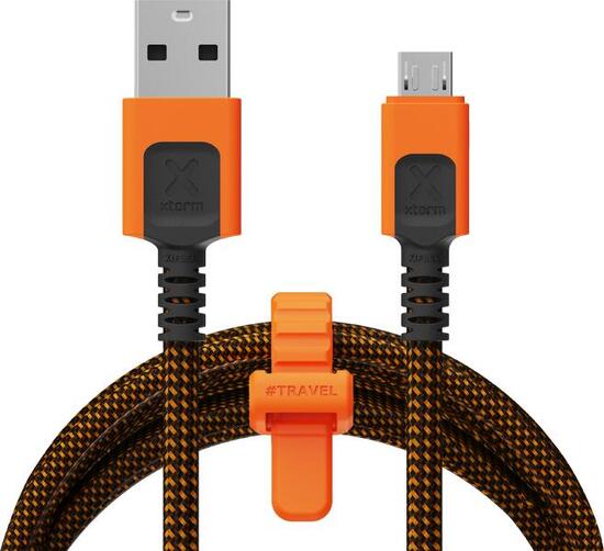 Xtorm Xtreme USB auf Micro USB Kabel - 1,5 Meter - Schwarz/Orange