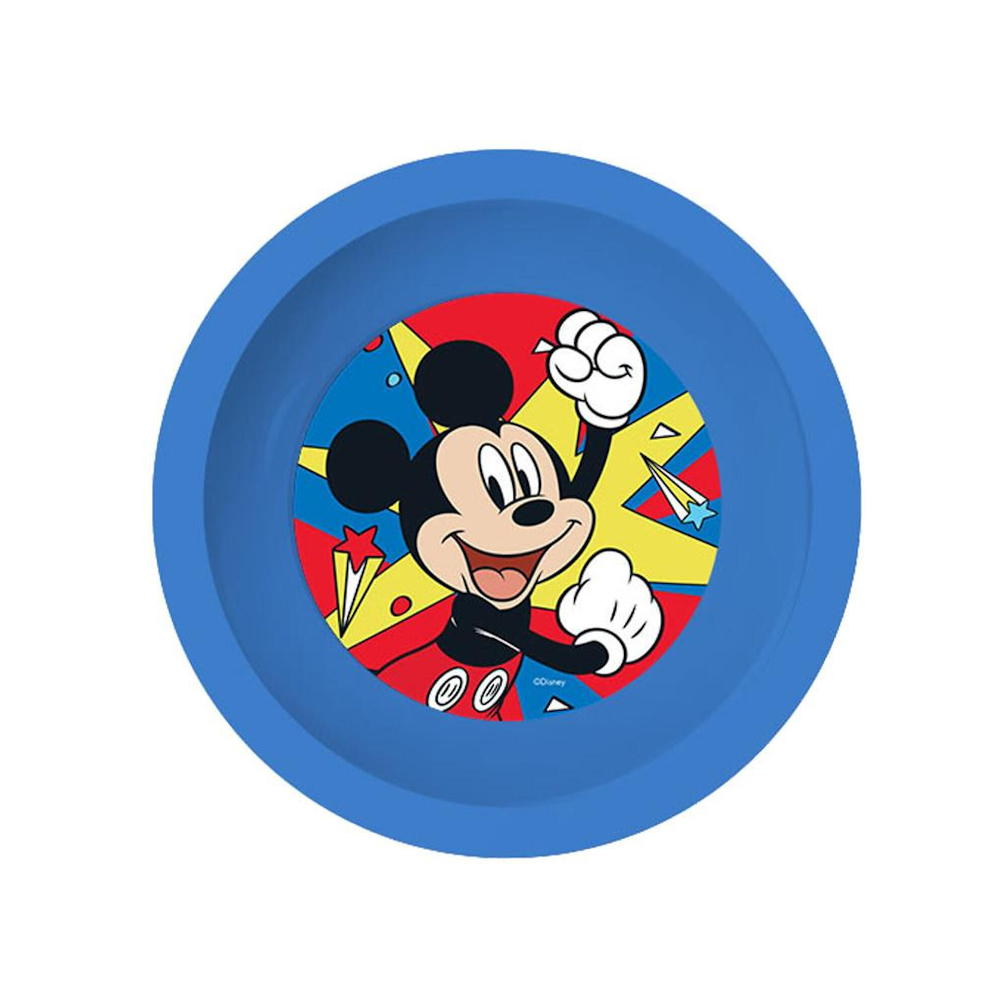 SET MENAJE INFANTIL 3 PZ MICKEY CAMPING VIAJES 3/4