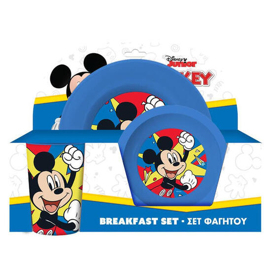 SET MENAJE INFANTIL 3 PZ MICKEY CAMPING VIAJES