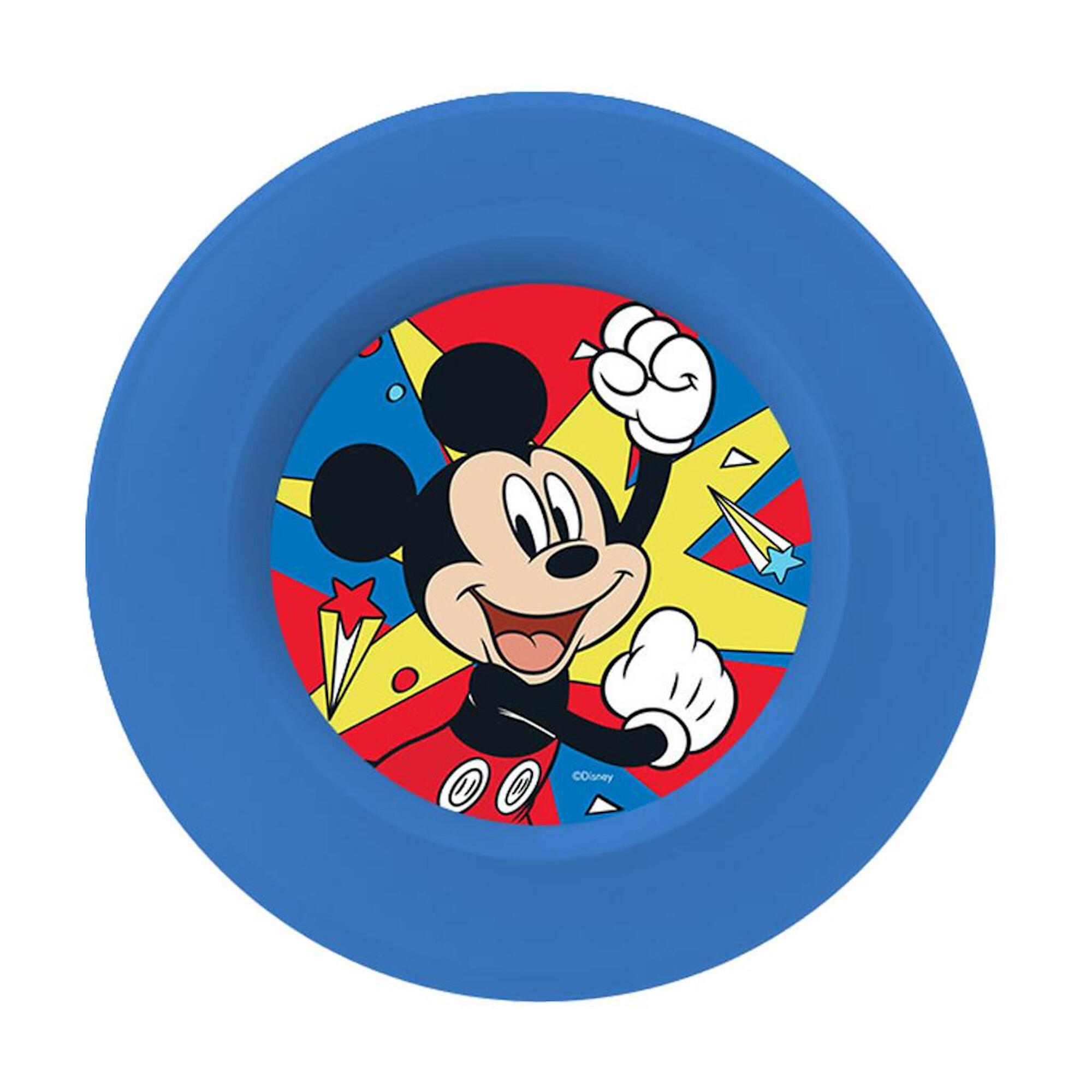 SET MENAJE INFANTIL 3 PZ MICKEY CAMPING VIAJES 2/4