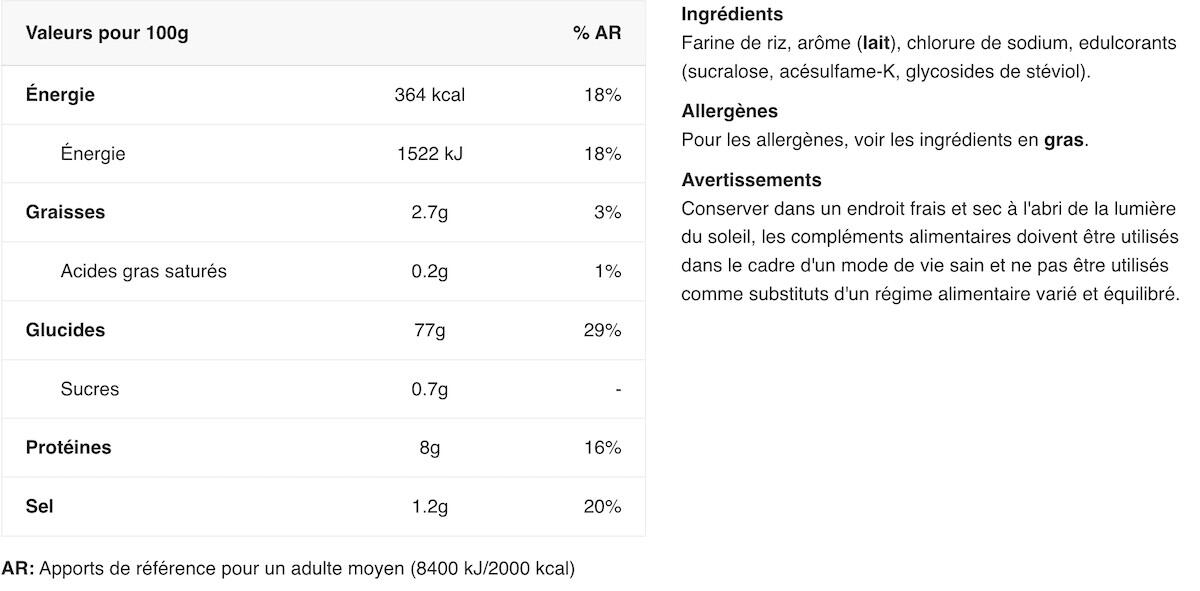 Crème de riz - Shark Rice Cream - Caramel Salé 1500g 2/3