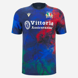 Maillot d'entraînement Italie Rugby pour adulte Macron Bleu, rouge et vert