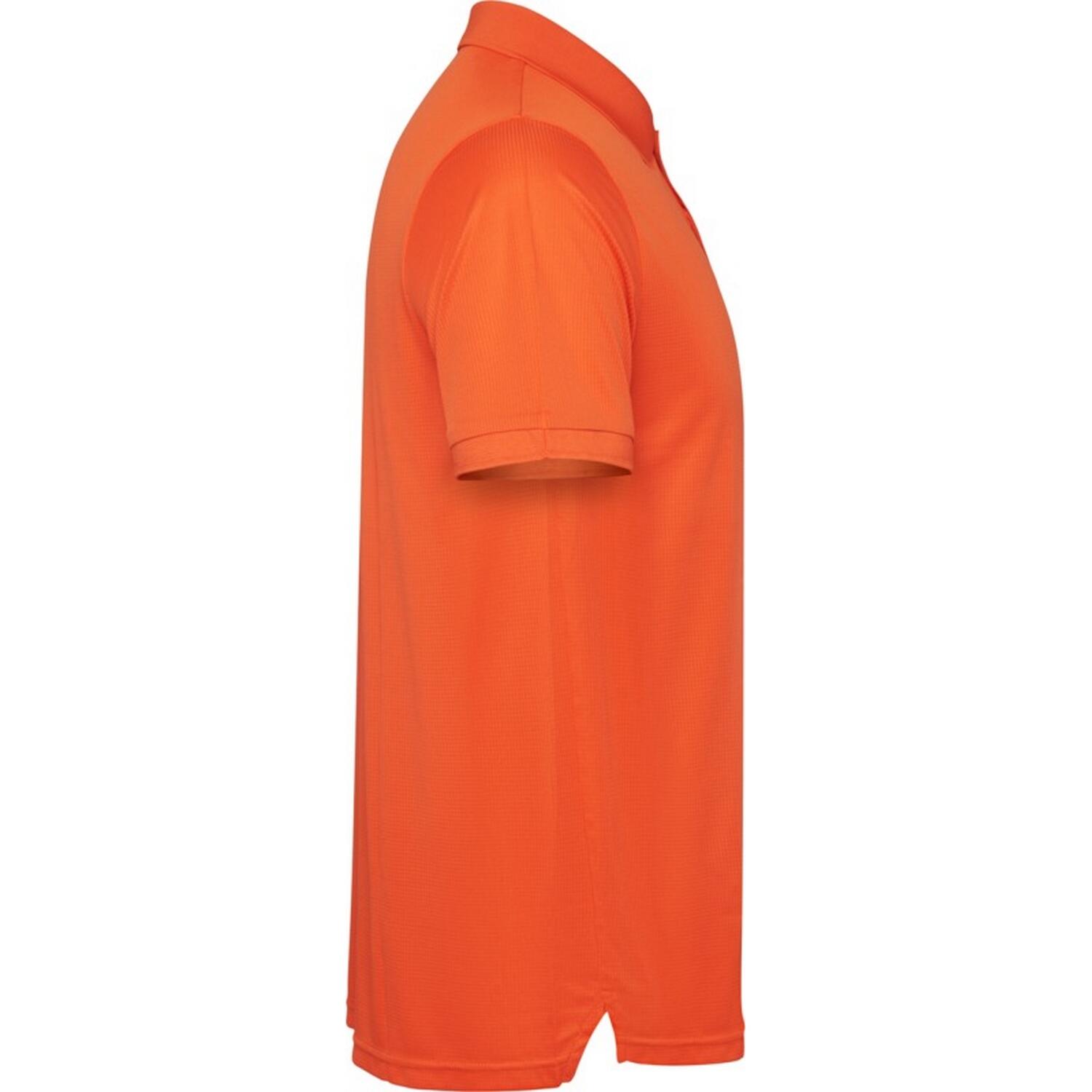 Polo Tormo de Manga Corta para Hombre Naranja Fuego 4/4