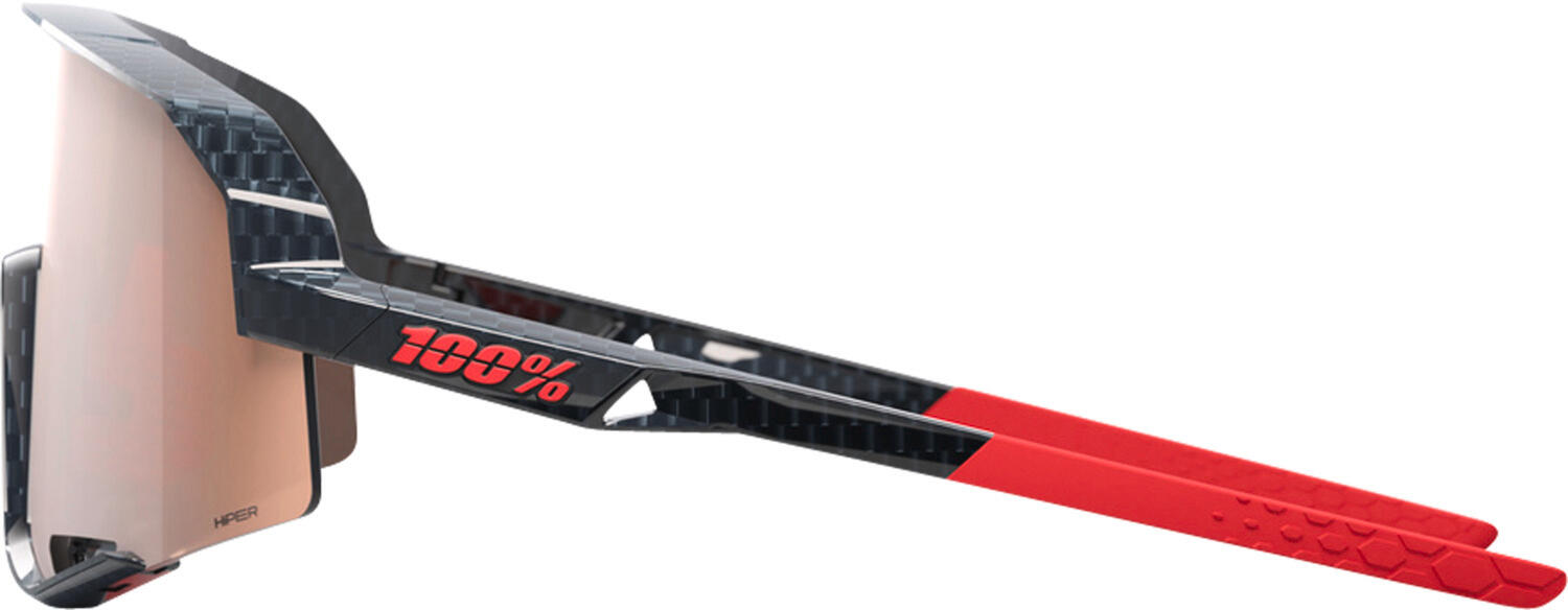 Brille Slendale - Gloss Crabon Fiber - HiPPER Crimson-Silver Mirror Lens 3/4