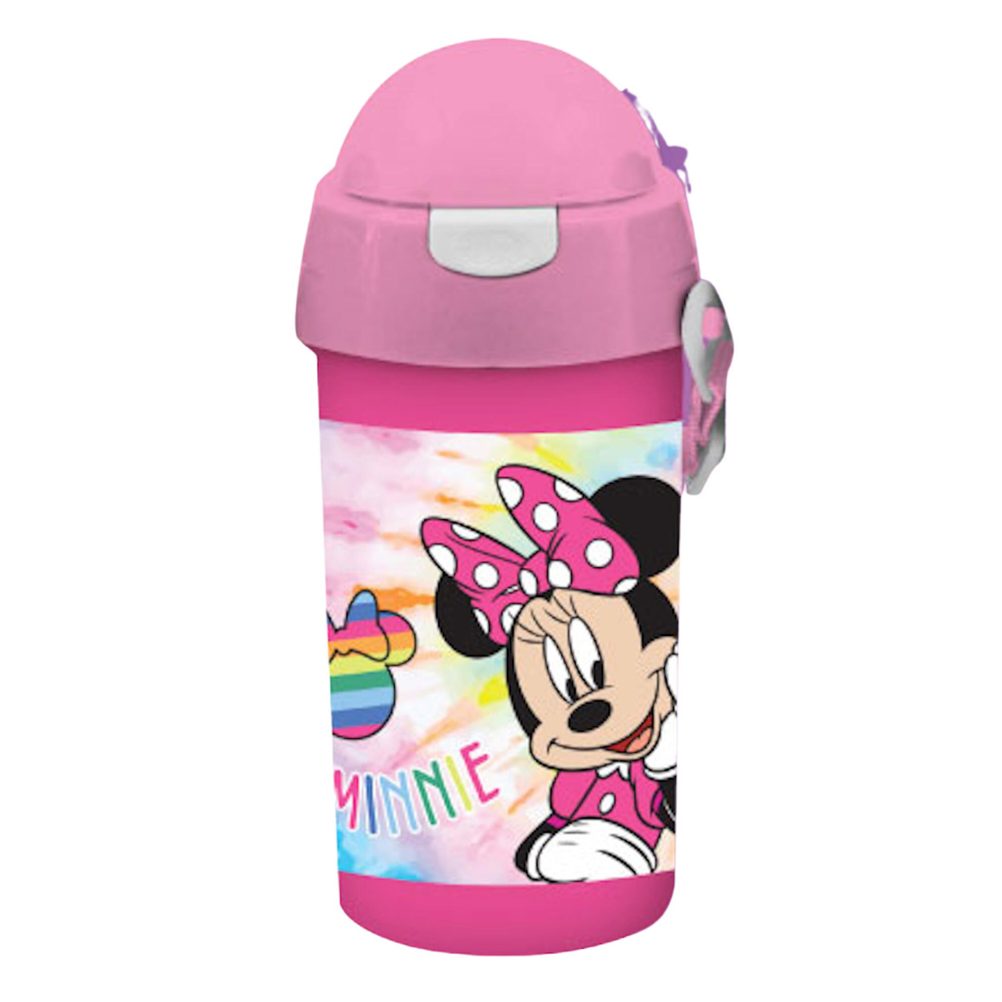 DISNEY GARRAFA TÉRMICA DE 500 ML PARA CRIANÇAS EM CAMINHADAS E MONTANHAS, MINNIE