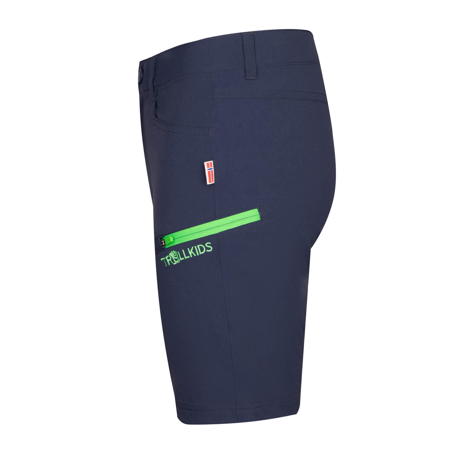 Short enfant Haugesund Bleu marine/Vert 3/4