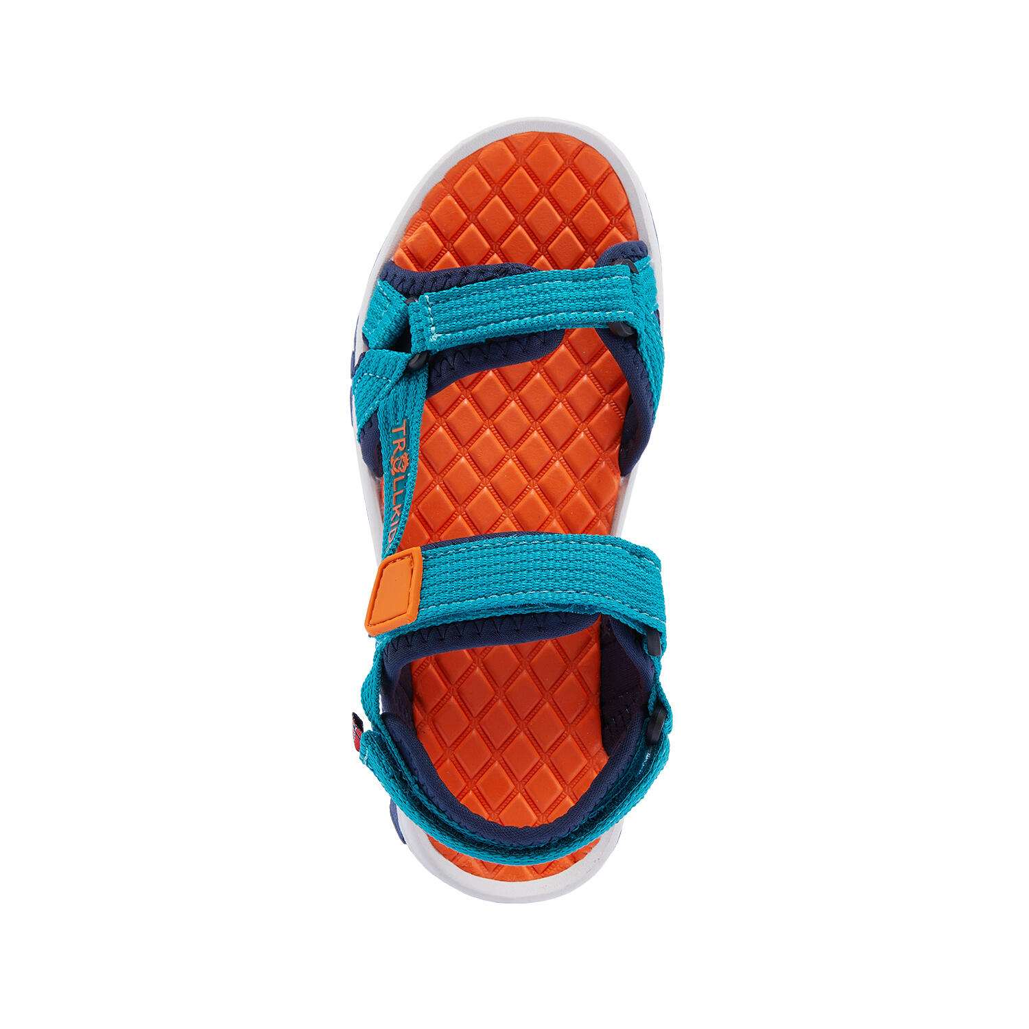 Enfants Oslofjord Sandales bleu-vert/orange clair 6/7