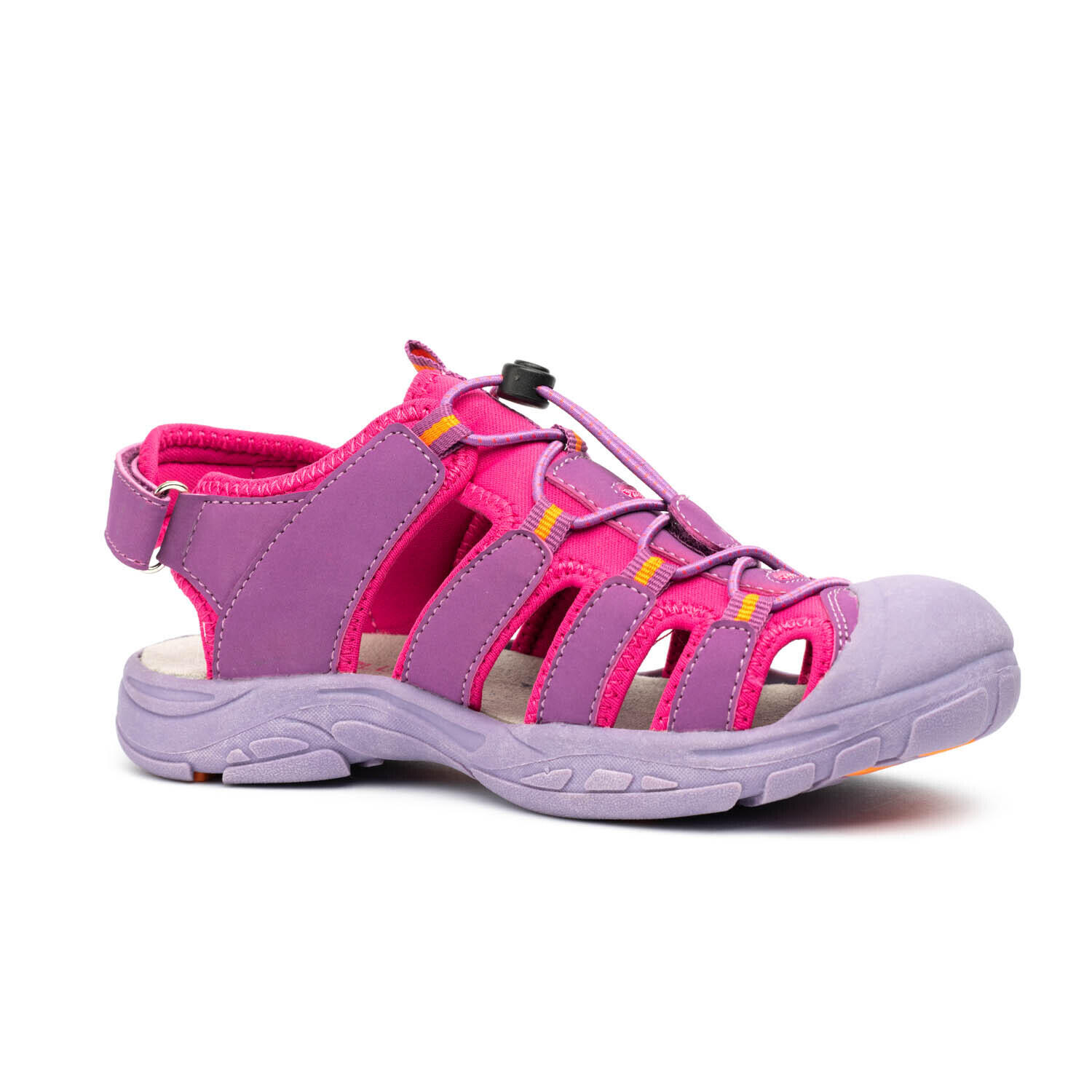 Sandale enfant Kvalvika rose foncé / orange 3/5