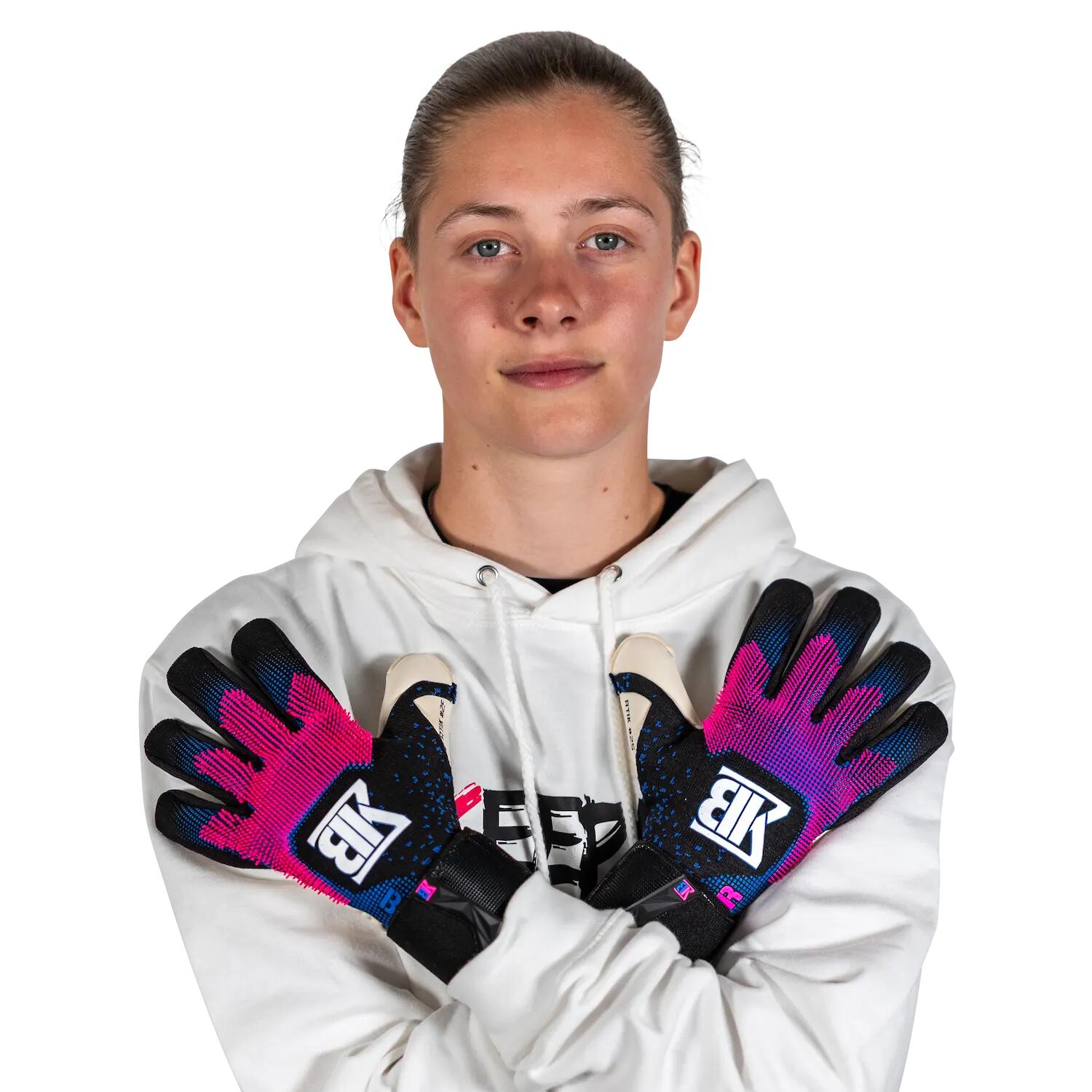 Guanti da portiere Atik #25 rosa junior 7/8