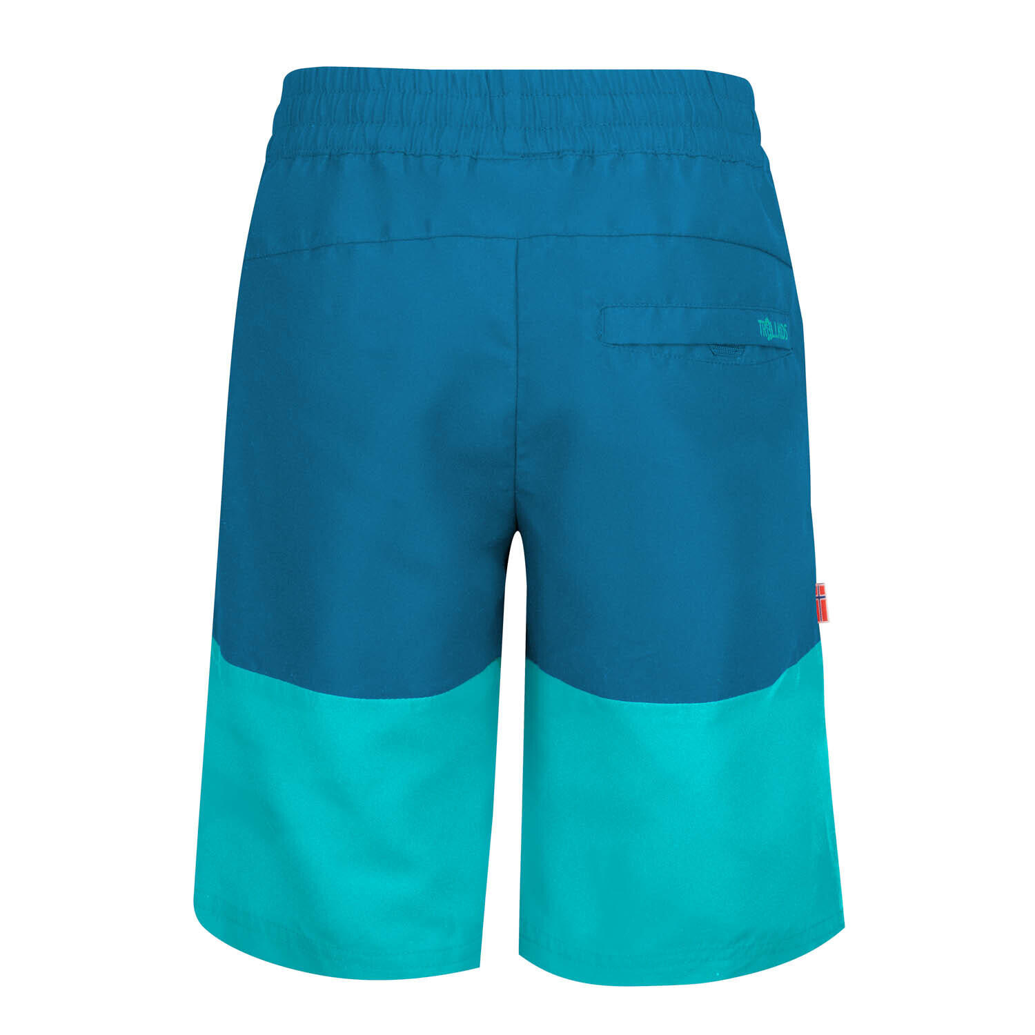 Short de bain enfant Kroksand Bleu pétrole/Vert 2/4