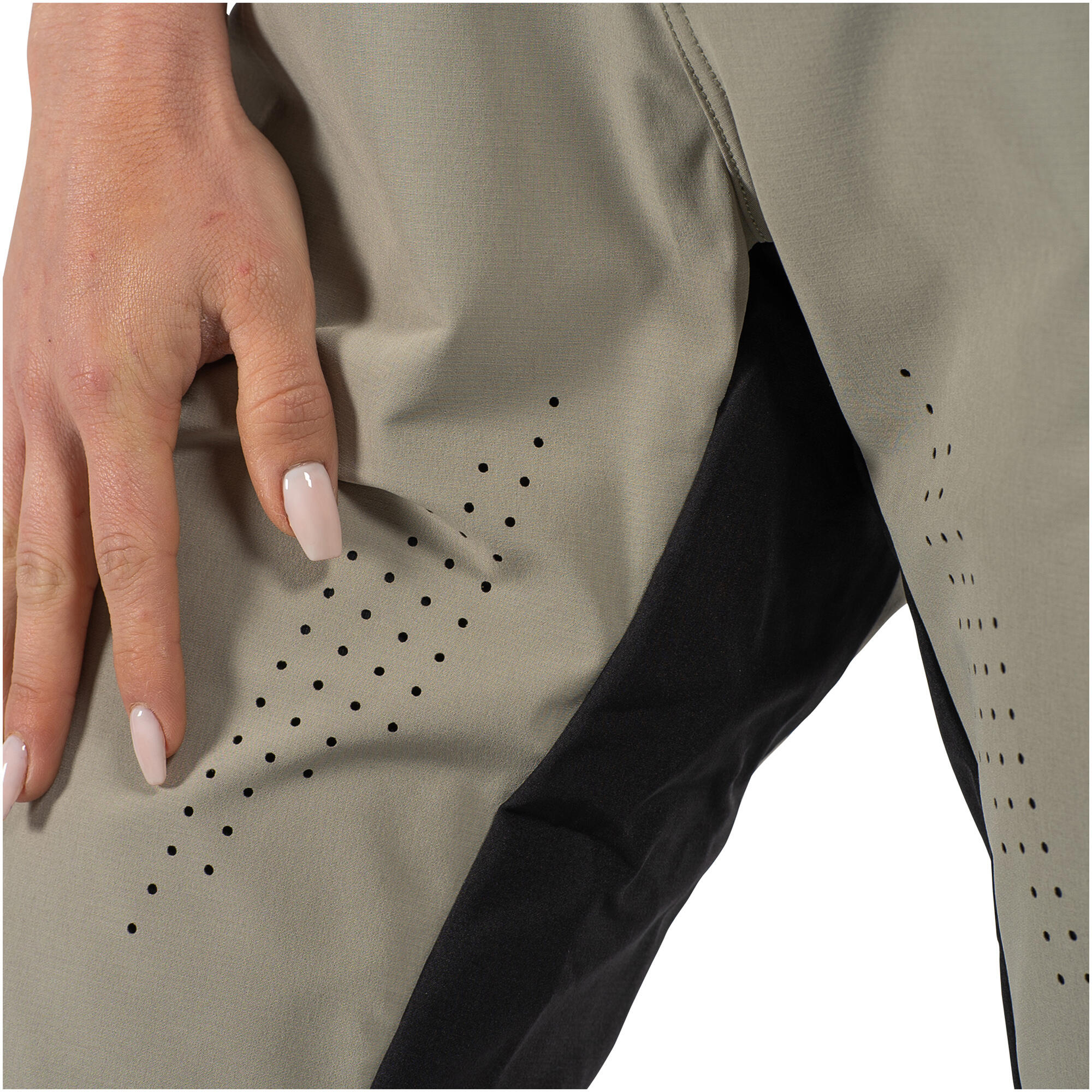 Pantalon VTT long Trail 2.0, stretch et ultraléger Blanc Femme 7/7