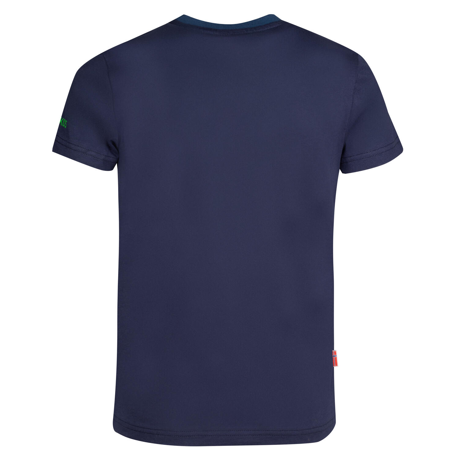 T-shirt enfant Kroksand bleu marine / vert vipère 2/3