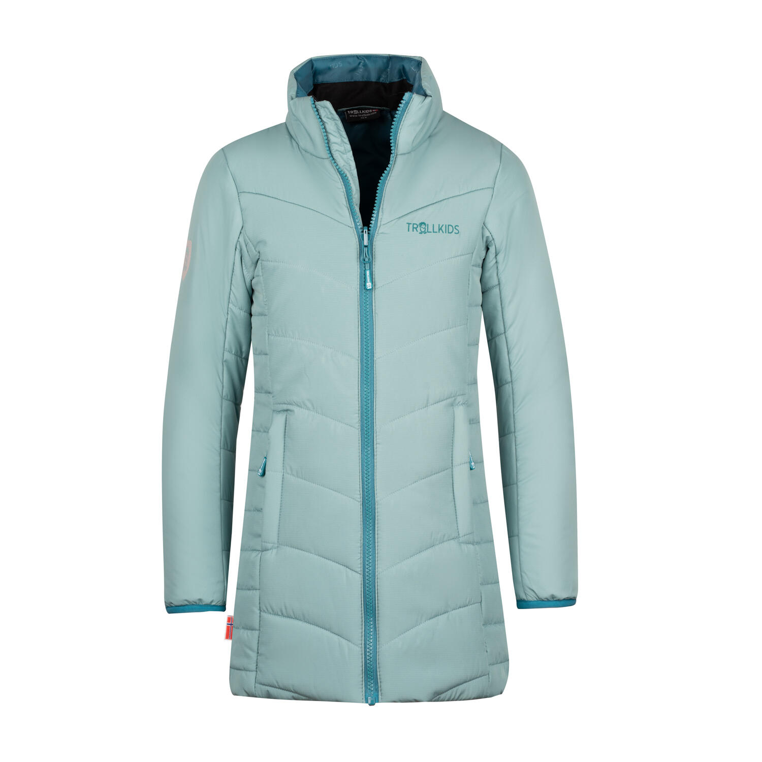 Veste fonctionnelle 3 en 1 fille Senja vert canard 3/5