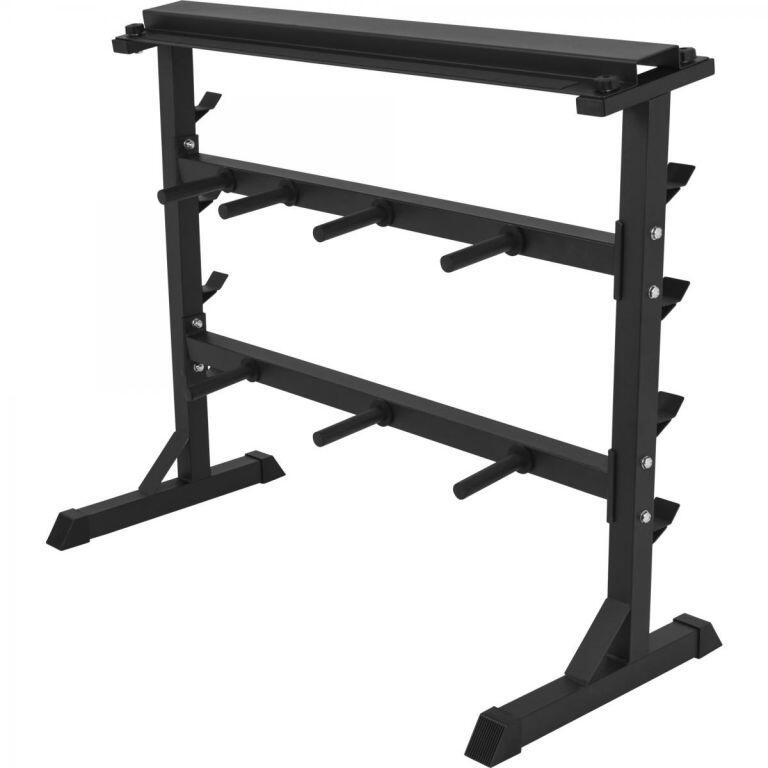 Suporte para placa de pesos em preto/branco/prata