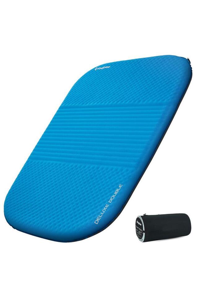 Mata samopompująca Deluxe Double KM3587 niebieska
