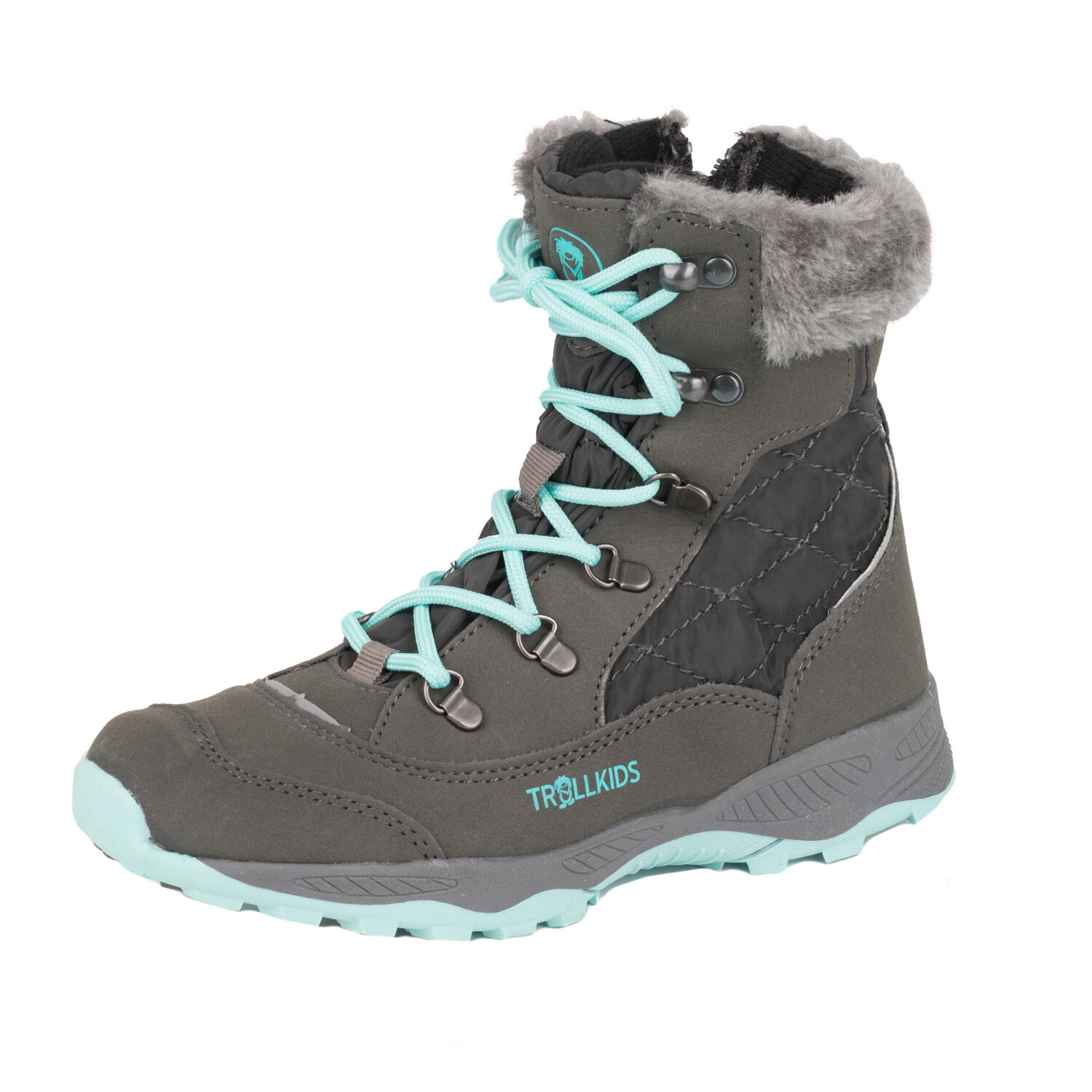 Enfants Chaussures d'hiver Hemsedal gris acier/menthe 5/5