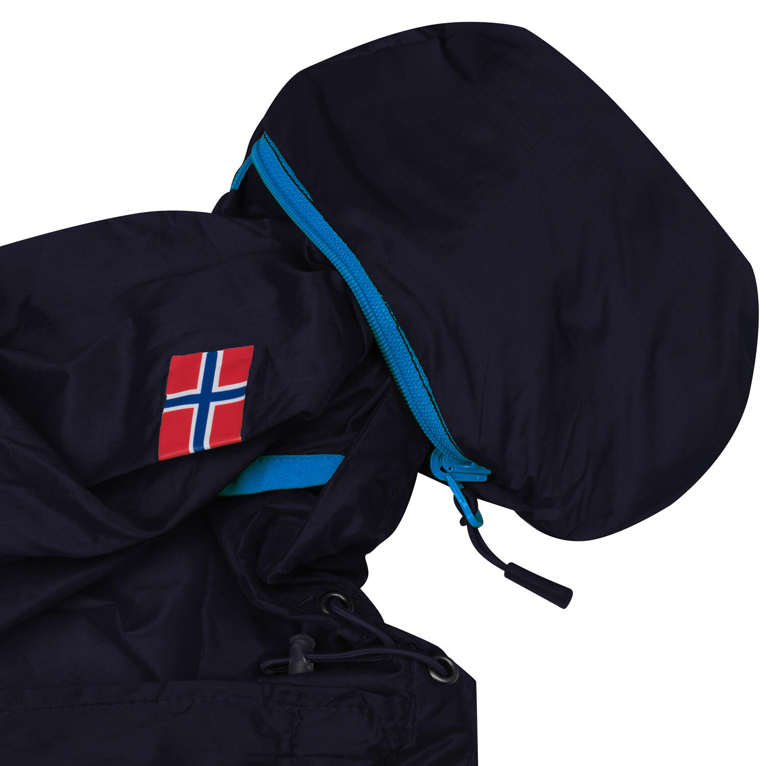 Coupe-vent enfant Fjell respirant marine/bleu clair 4/5