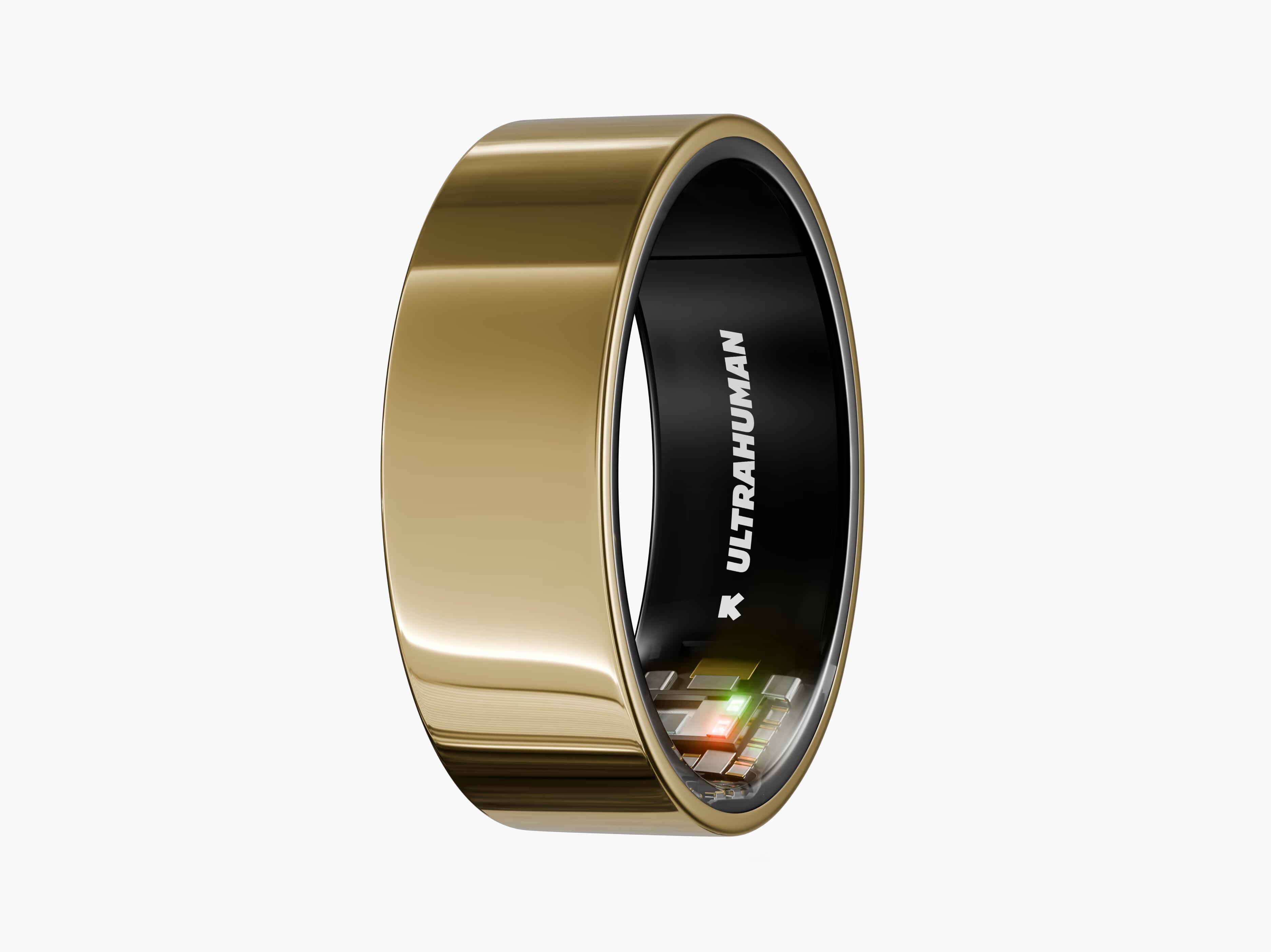 Smart ring Ultrahuman Ring Air inteligentny pierścień złoty Gold - rozmiar 9