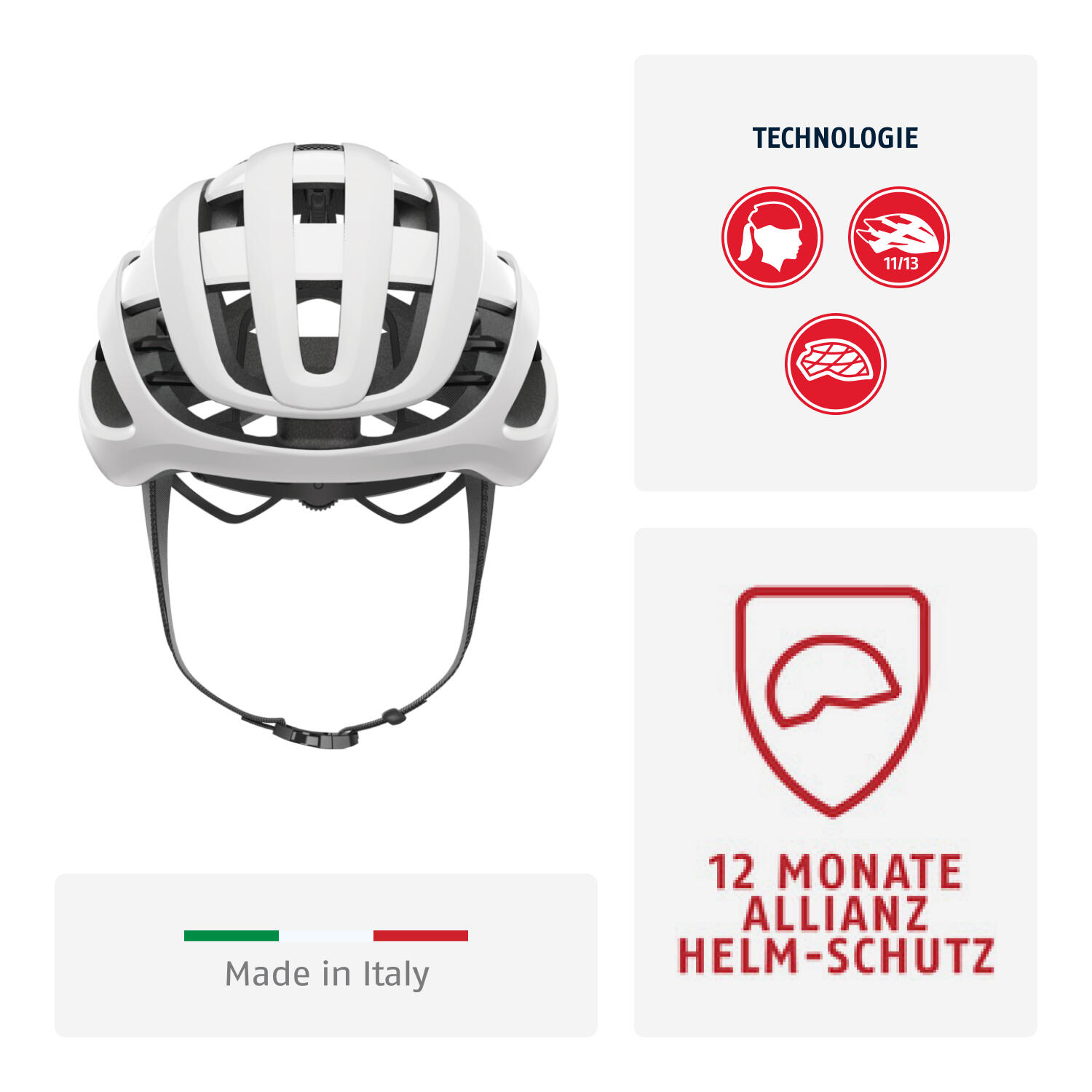 Rennrad-Fahrradhelm   "Airbreaker",  weiß 2/7