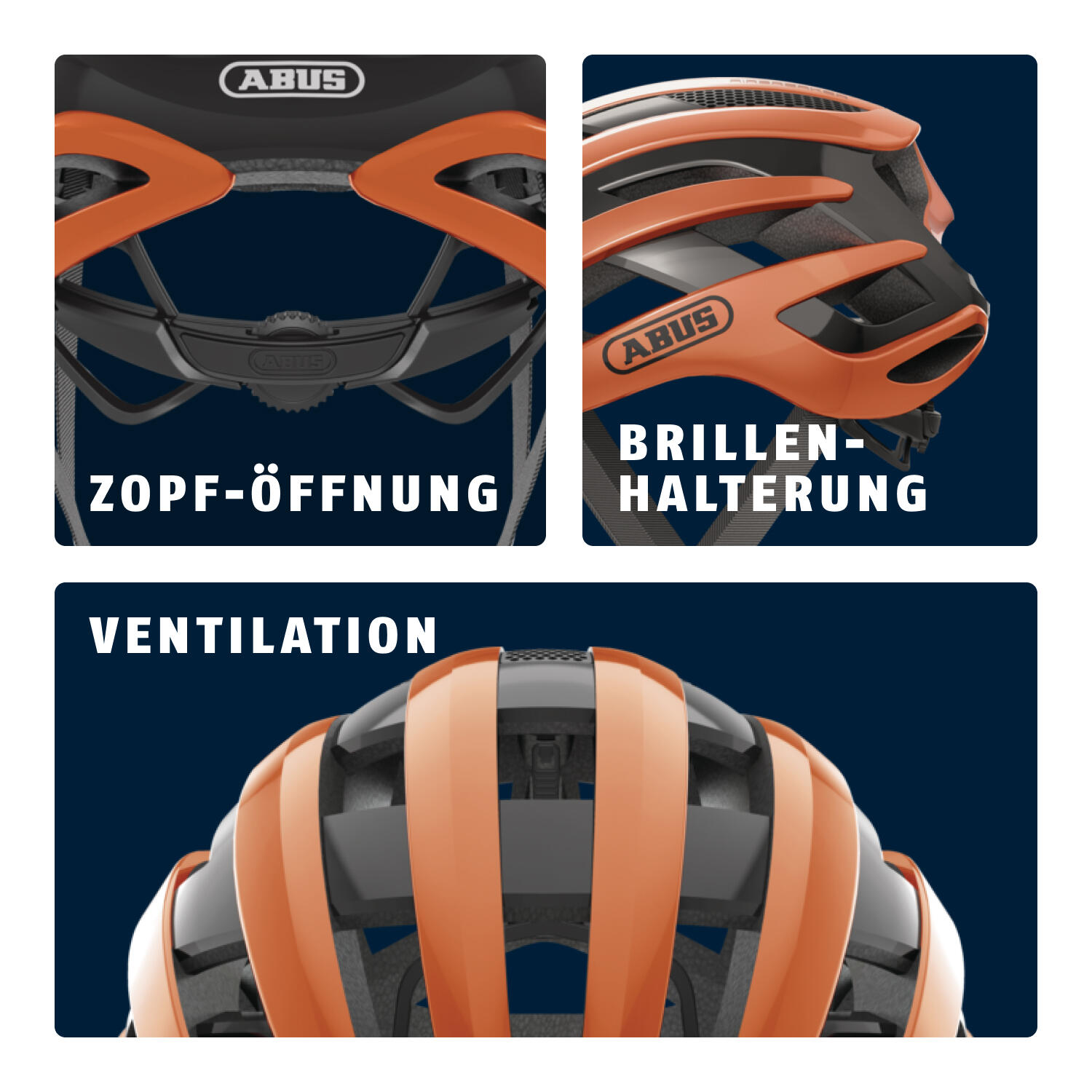Casque ABUS AirBreaker brun léger 230 g 3/7