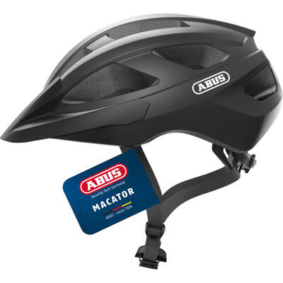 Abus macatgoud sportieve fietshelm zwart 51-55cm