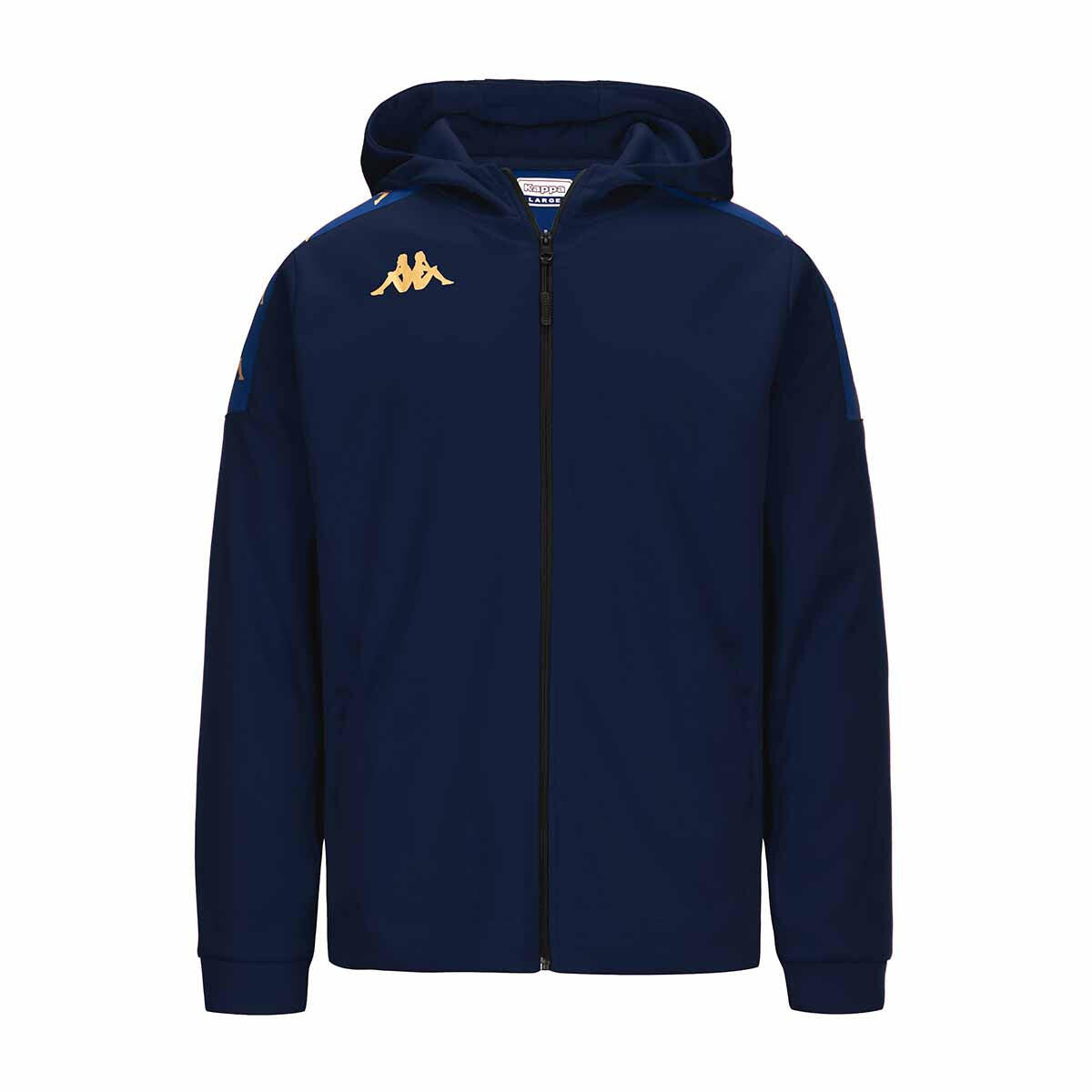 Kappa - Veste À Capuche Manches Longues Homme Grevolo Bleu - Veste - Bleu - Decathlon