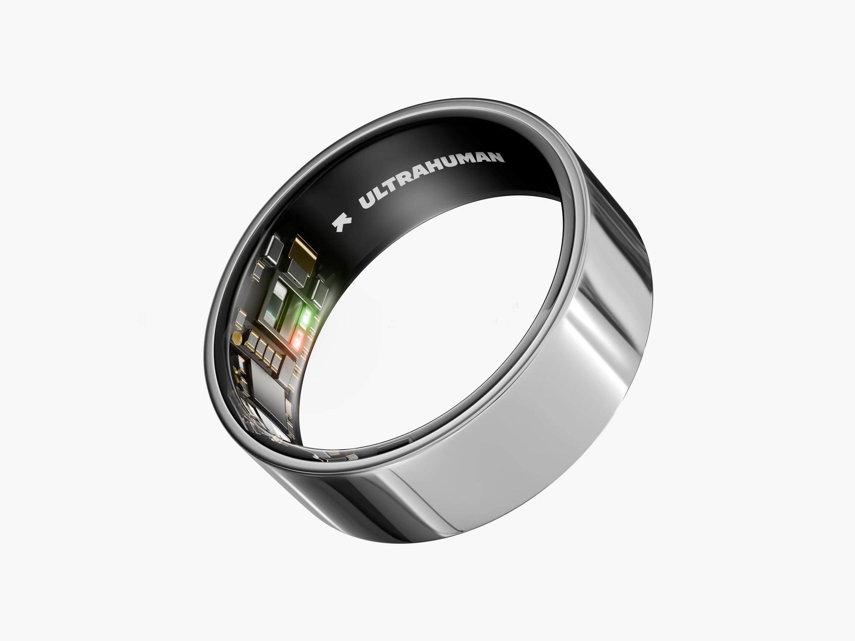 Smart ring Ultrahuman Ring Air inteligentny pierścień Air Silver - rozmiar 8 3/7