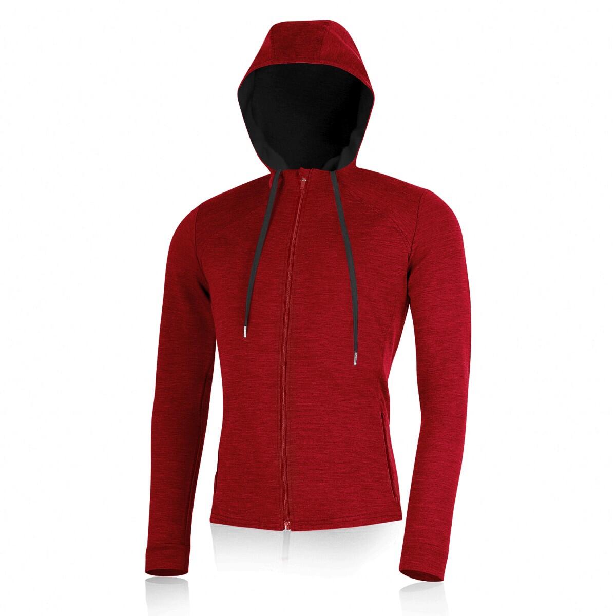 LASTING Pánská merino mikina KARMIN