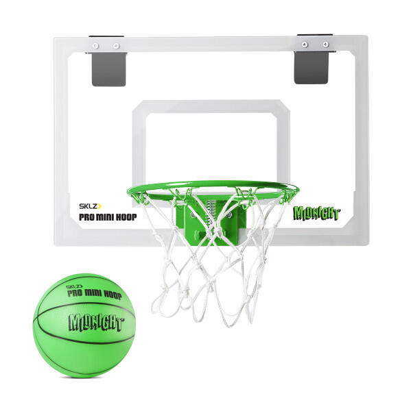 SKLZ Mini tabela de basquetebol de brilhar no escuro, SKLZ Pro Mini Hoop Midnight