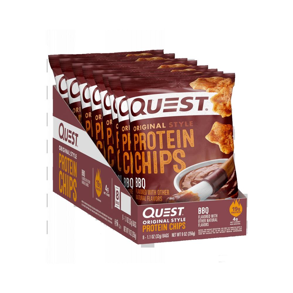 QUEST NUTRITION Quest Nutrition Protein Chips (8x32g) BBQ - Alimenti funzionali - Snack proteici